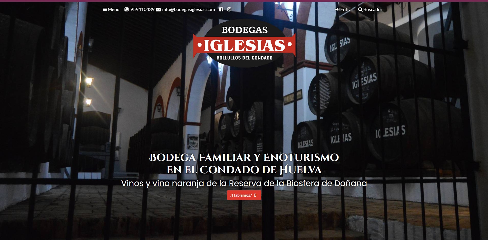 Web Bodegas Iglesias Vino Condado Huelva