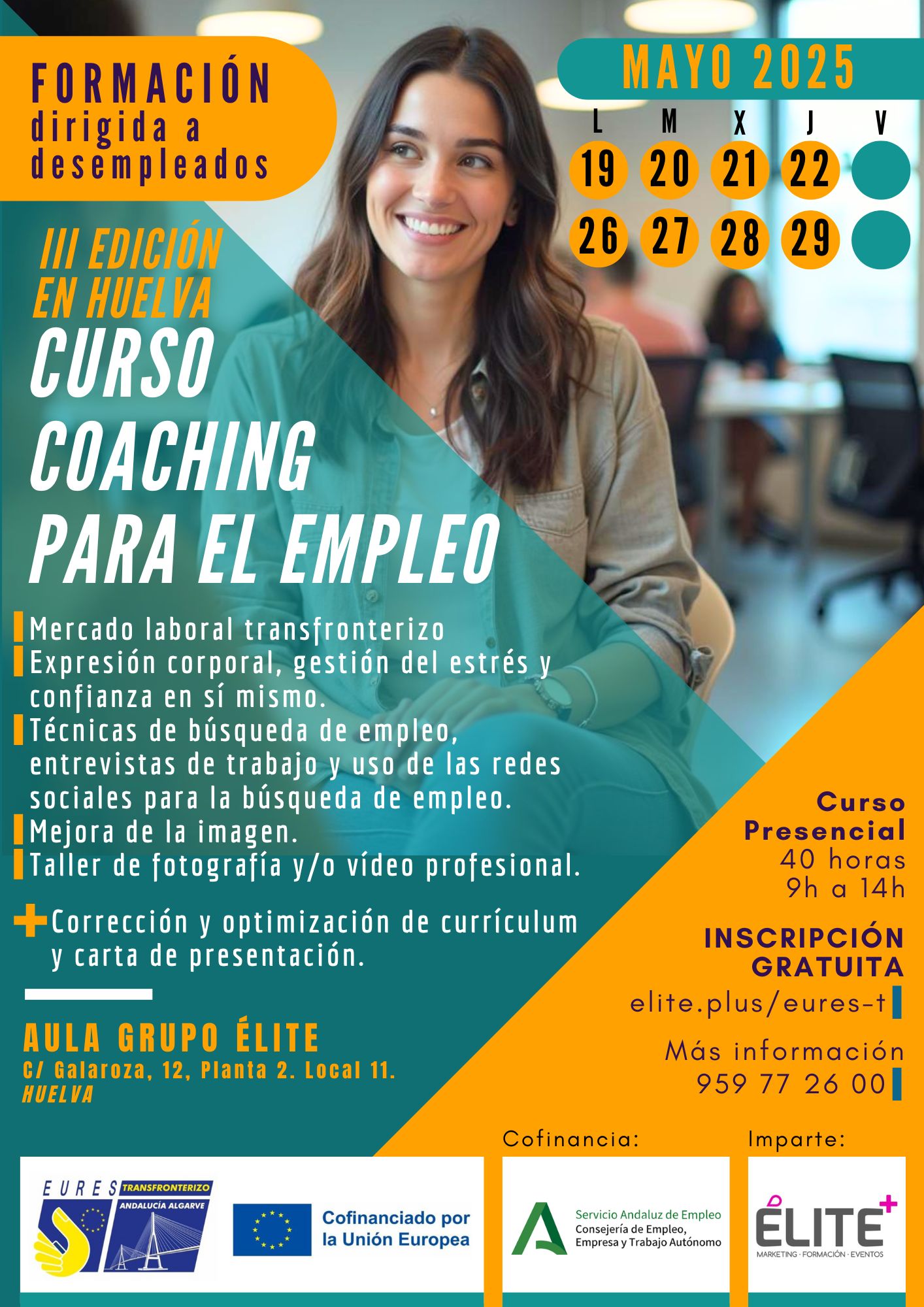 Curso Coaching para el Empleo en Huelva - EURES-Transfronterizo - Servicio Andaluz de Empleo